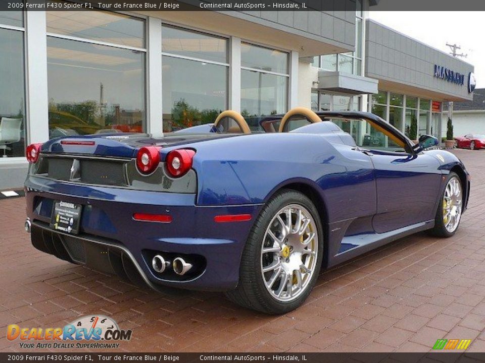 2009 Ferrari F430 Spider F1 Tour de France Blue / Beige Photo #12
