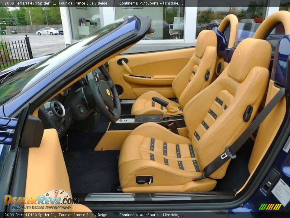Beige Interior - 2009 Ferrari F430 Spider F1 Photo #19