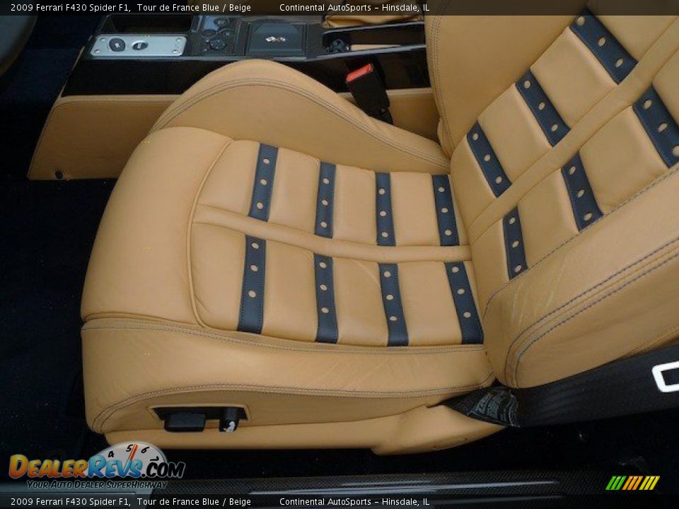 2009 Ferrari F430 Spider F1 Tour de France Blue / Beige Photo #21