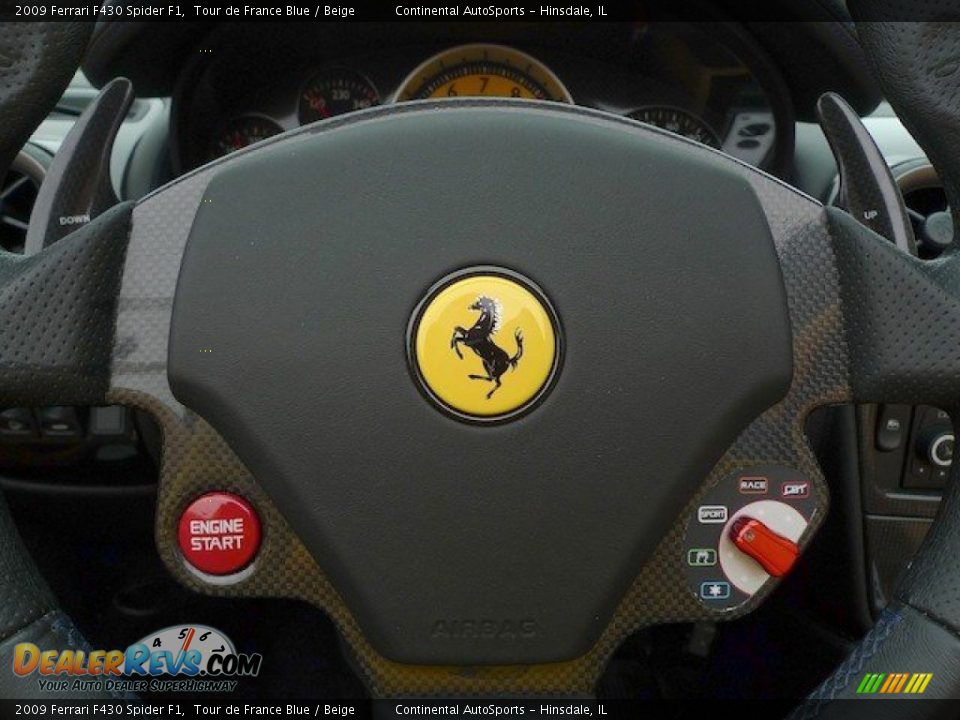 2009 Ferrari F430 Spider F1 Tour de France Blue / Beige Photo #24