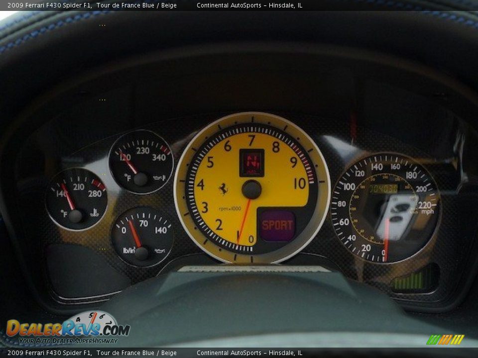 2009 Ferrari F430 Spider F1 Gauges Photo #25