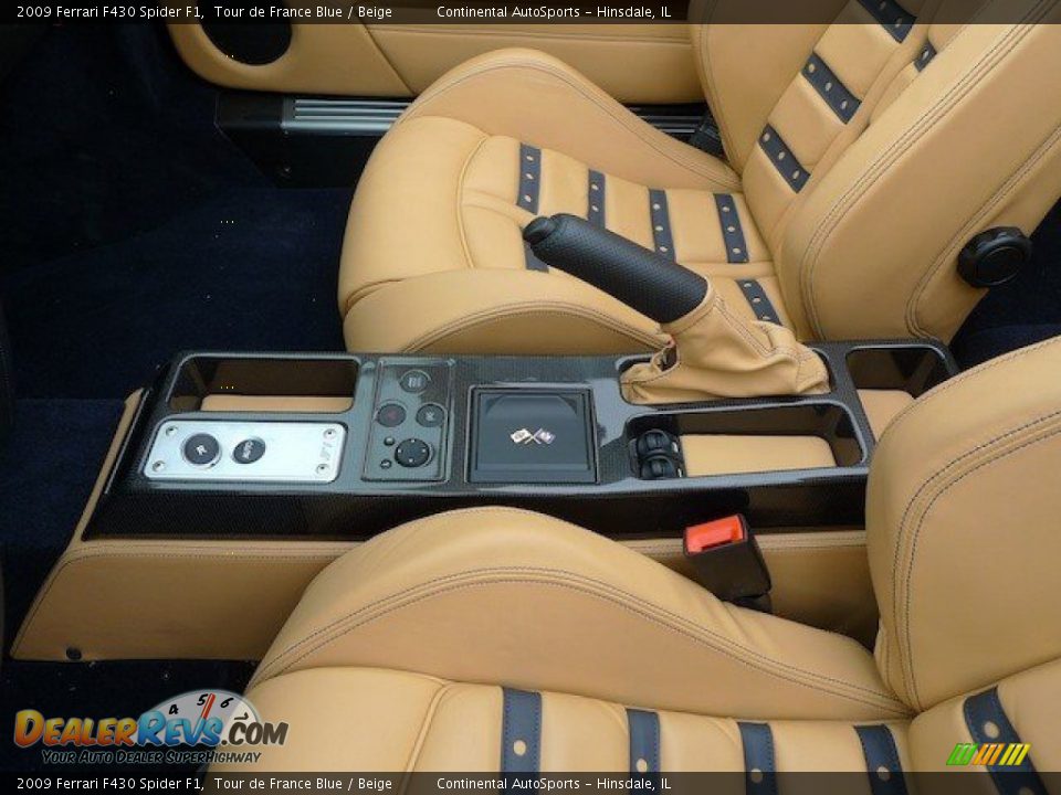2009 Ferrari F430 Spider F1 Tour de France Blue / Beige Photo #28