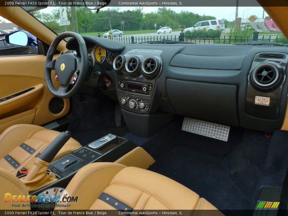 2009 Ferrari F430 Spider F1 Tour de France Blue / Beige Photo #31