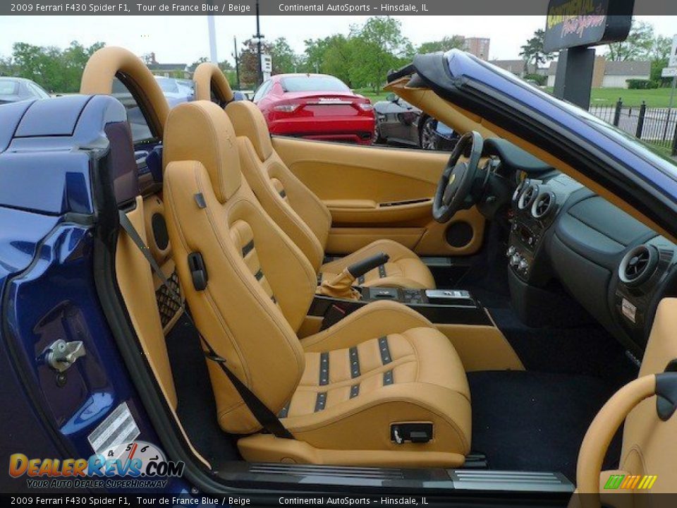 2009 Ferrari F430 Spider F1 Tour de France Blue / Beige Photo #32
