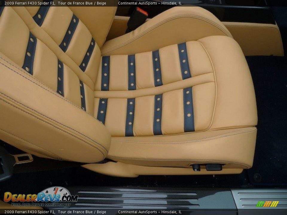 2009 Ferrari F430 Spider F1 Tour de France Blue / Beige Photo #34