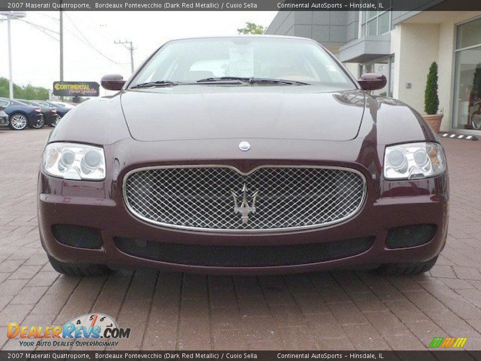 2007 Maserati Quattroporte Bordeaux Pontevecchio (Dark Red Metallic) / Cuoio Sella Photo #3