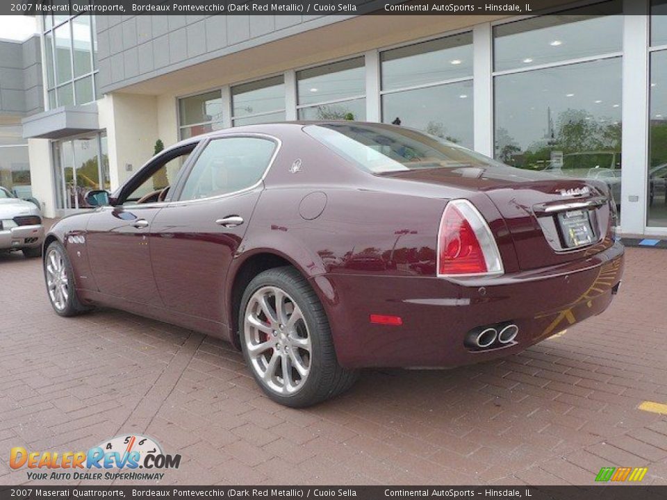 2007 Maserati Quattroporte Bordeaux Pontevecchio (Dark Red Metallic) / Cuoio Sella Photo #9