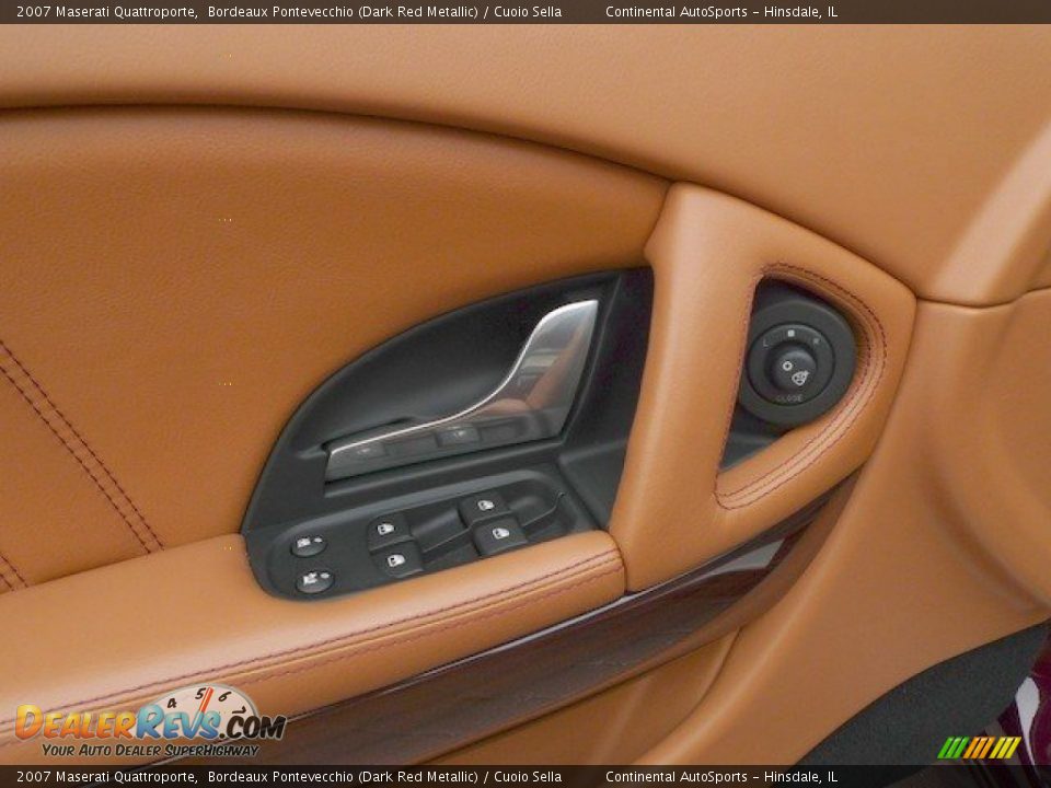 2007 Maserati Quattroporte Bordeaux Pontevecchio (Dark Red Metallic) / Cuoio Sella Photo #13