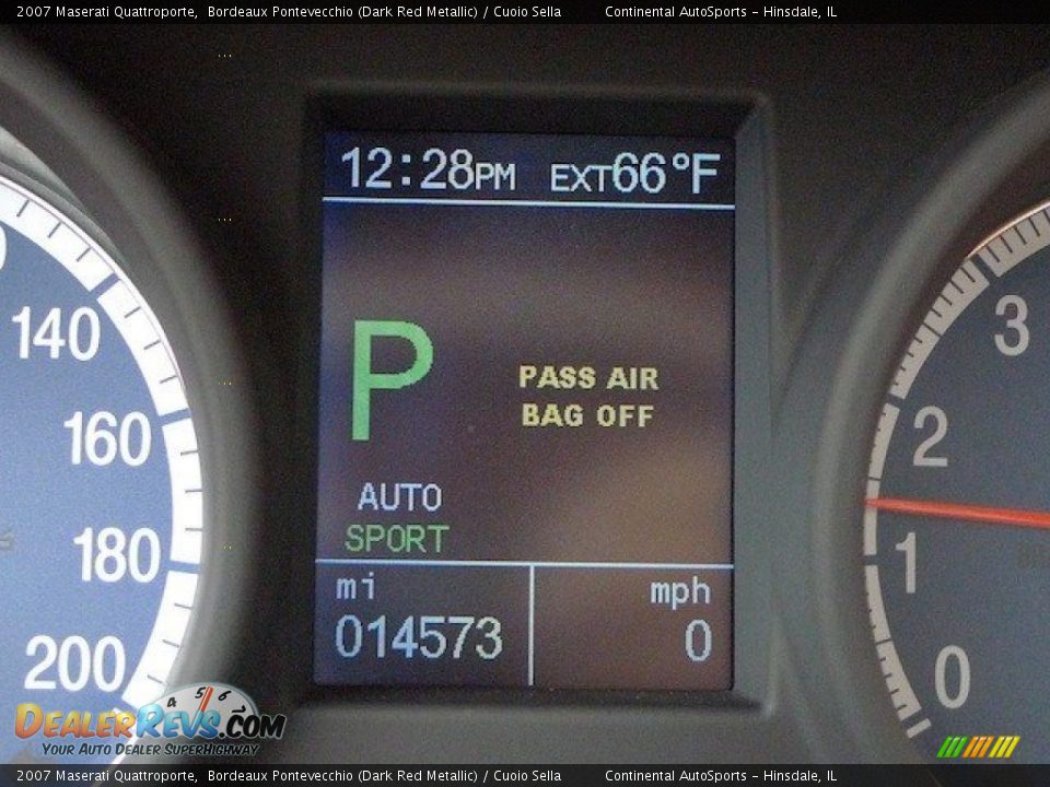 2007 Maserati Quattroporte Bordeaux Pontevecchio (Dark Red Metallic) / Cuoio Sella Photo #22