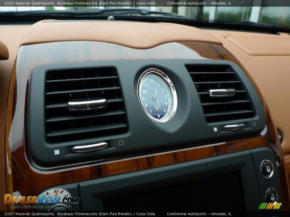 2007 Maserati Quattroporte Bordeaux Pontevecchio (Dark Red Metallic) / Cuoio Sella Photo #24