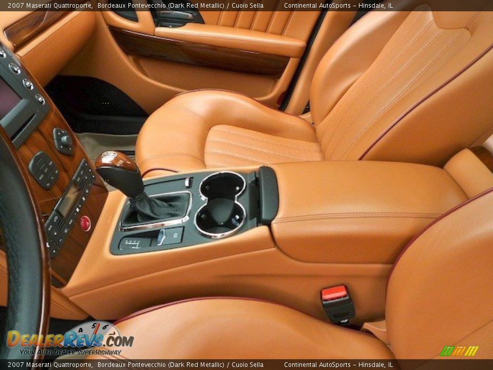 2007 Maserati Quattroporte Bordeaux Pontevecchio (Dark Red Metallic) / Cuoio Sella Photo #28