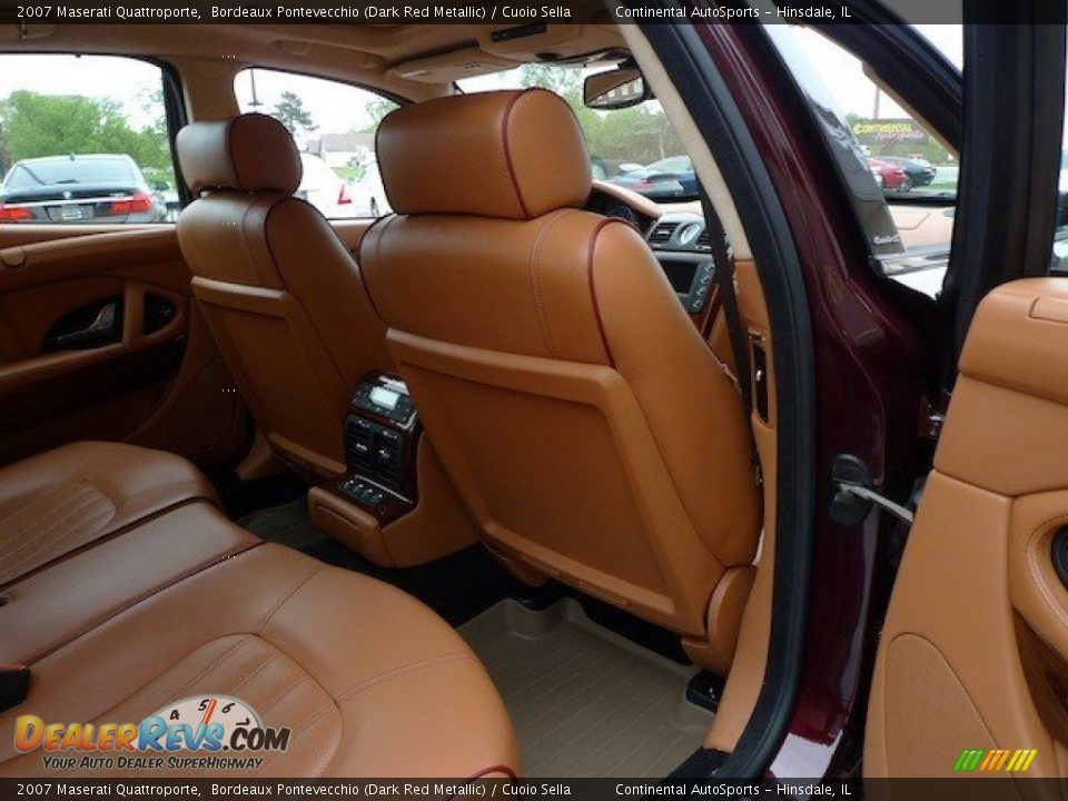 2007 Maserati Quattroporte Bordeaux Pontevecchio (Dark Red Metallic) / Cuoio Sella Photo #34