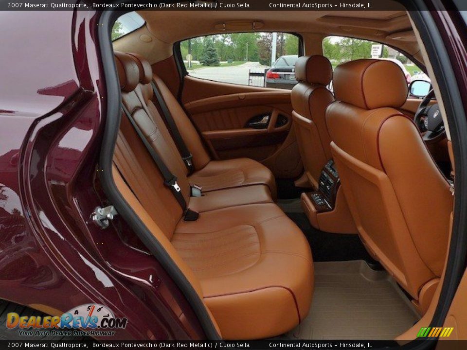 2007 Maserati Quattroporte Bordeaux Pontevecchio (Dark Red Metallic) / Cuoio Sella Photo #35