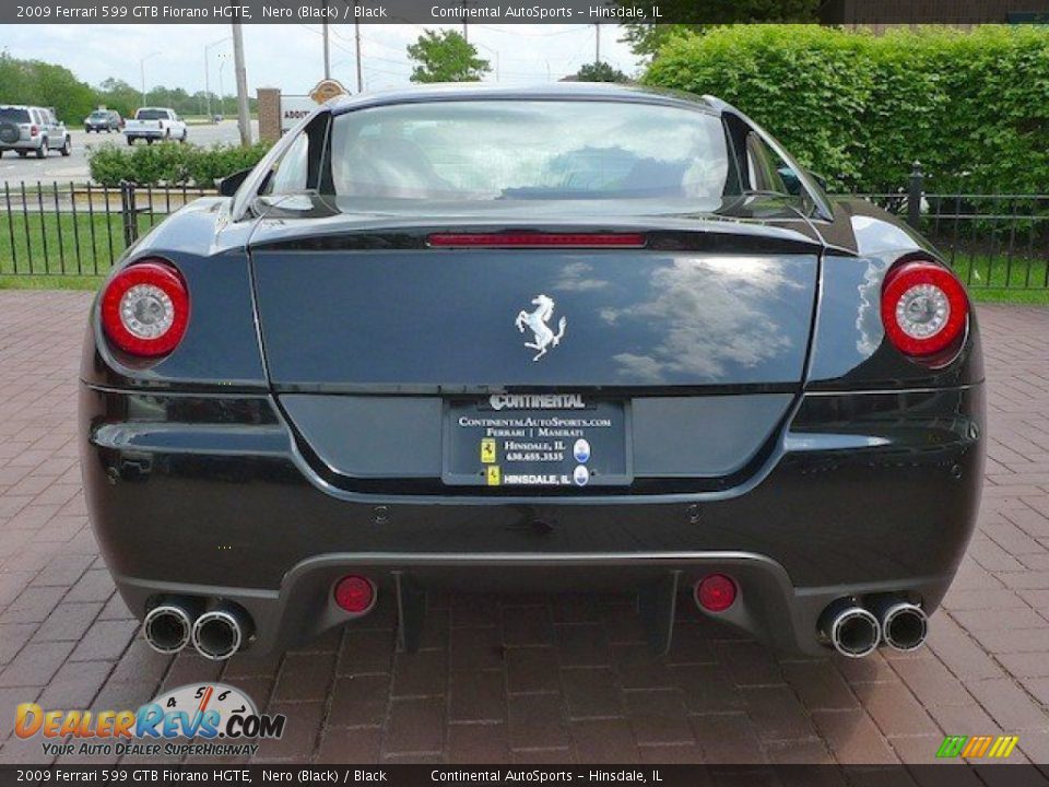 2009 Ferrari 599 GTB Fiorano HGTE Nero (Black) / Black Photo #3