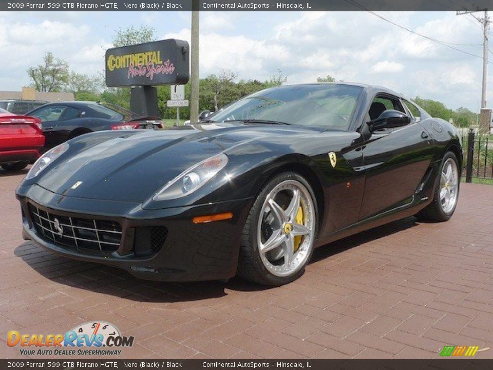 2009 Ferrari 599 GTB Fiorano HGTE Nero (Black) / Black Photo #11
