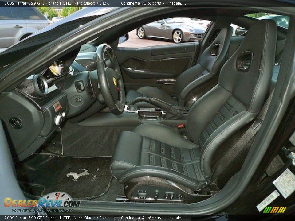 Black Interior - 2009 Ferrari 599 GTB Fiorano HGTE Photo #15