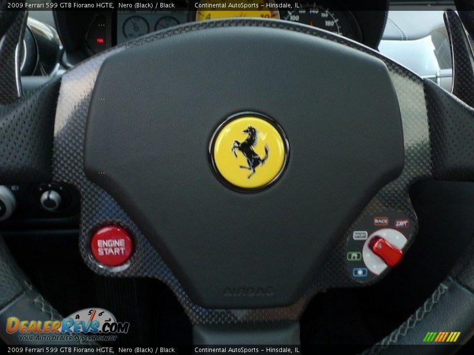 2009 Ferrari 599 GTB Fiorano HGTE Nero (Black) / Black Photo #21