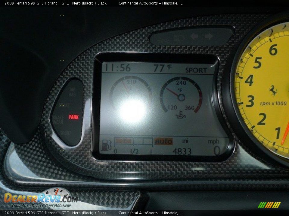 2009 Ferrari 599 GTB Fiorano HGTE Nero (Black) / Black Photo #23