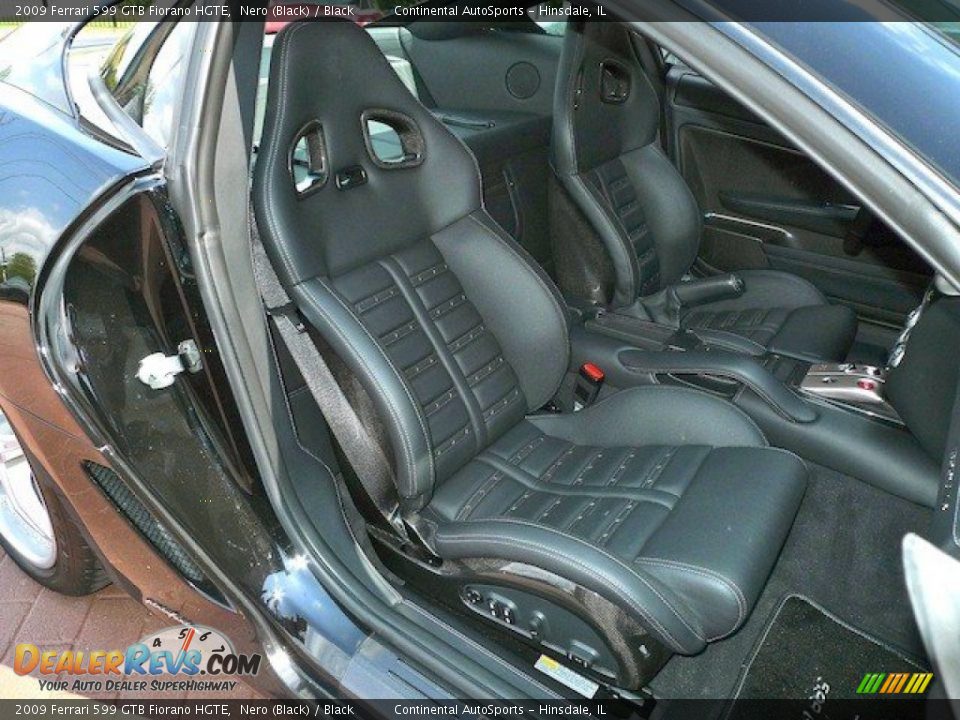 Black Interior - 2009 Ferrari 599 GTB Fiorano HGTE Photo #28