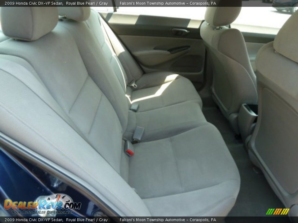 2009 Honda Civic DX-VP Sedan Royal Blue Pearl / Gray Photo #14