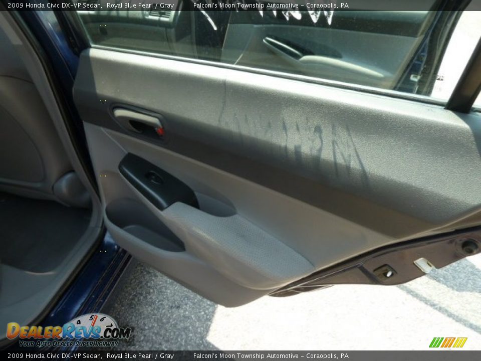 2009 Honda Civic DX-VP Sedan Royal Blue Pearl / Gray Photo #15
