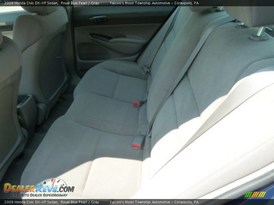 2009 Honda Civic DX-VP Sedan Royal Blue Pearl / Gray Photo #17