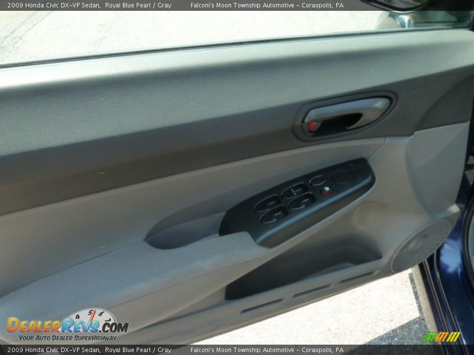2009 Honda Civic DX-VP Sedan Royal Blue Pearl / Gray Photo #20