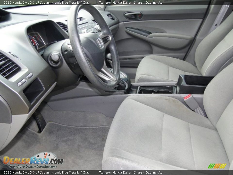 2010 Honda Civic DX-VP Sedan Atomic Blue Metallic / Gray Photo #12