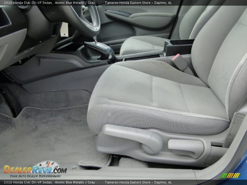 2010 Honda Civic DX-VP Sedan Atomic Blue Metallic / Gray Photo #13
