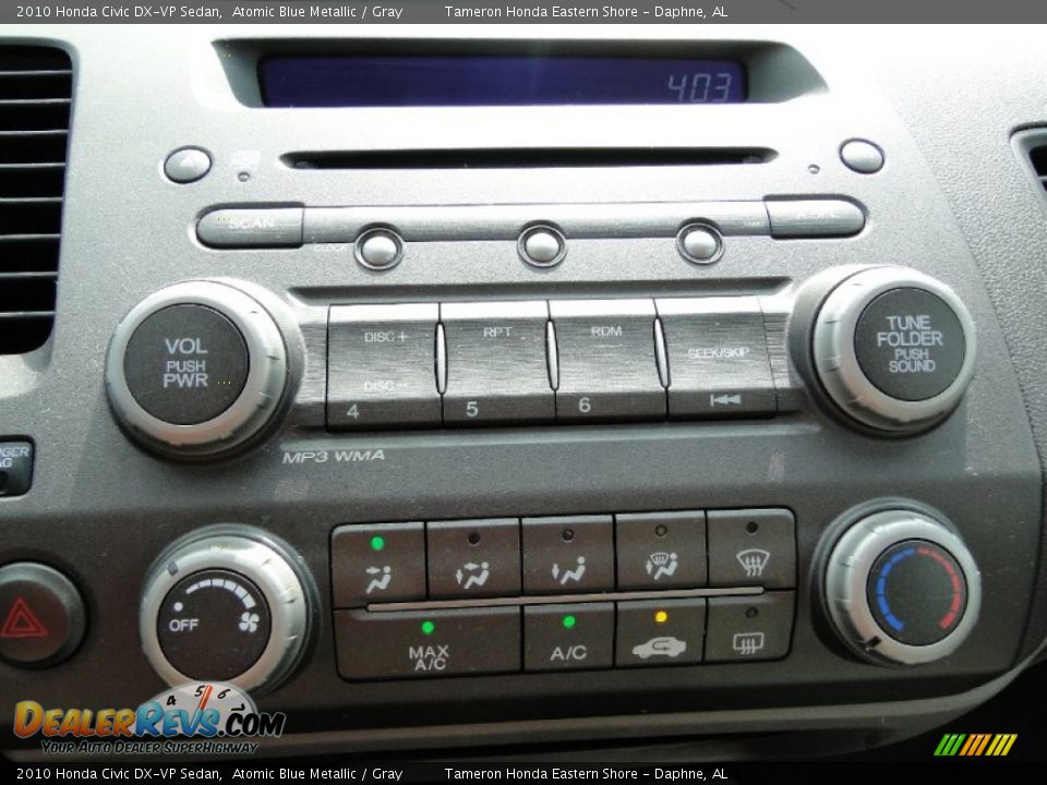 2010 Honda Civic DX-VP Sedan Atomic Blue Metallic / Gray Photo #19