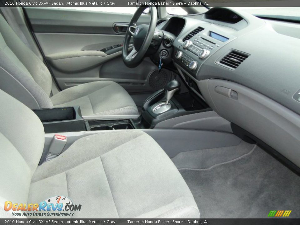 2010 Honda Civic DX-VP Sedan Atomic Blue Metallic / Gray Photo #22
