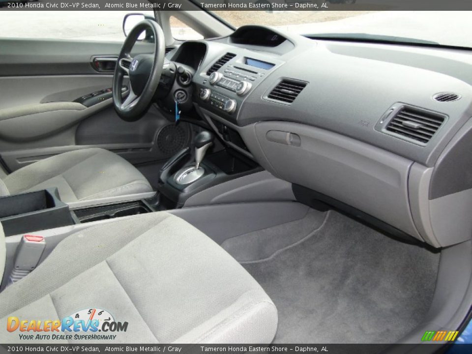 2010 Honda Civic DX-VP Sedan Atomic Blue Metallic / Gray Photo #23