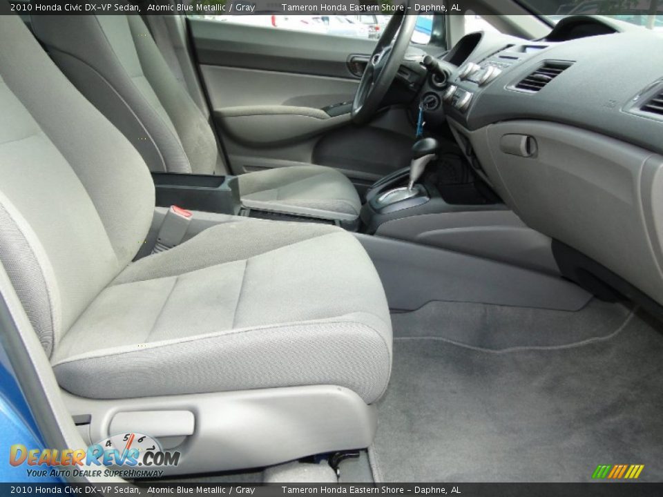 2010 Honda Civic DX-VP Sedan Atomic Blue Metallic / Gray Photo #24