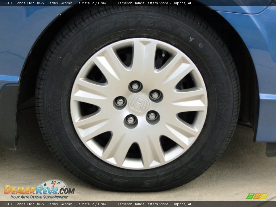 2010 Honda Civic DX-VP Sedan Atomic Blue Metallic / Gray Photo #27