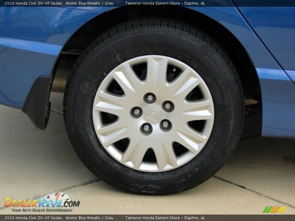2010 Honda Civic DX-VP Sedan Atomic Blue Metallic / Gray Photo #28