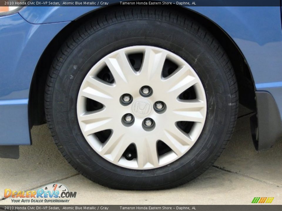 2010 Honda Civic DX-VP Sedan Atomic Blue Metallic / Gray Photo #30