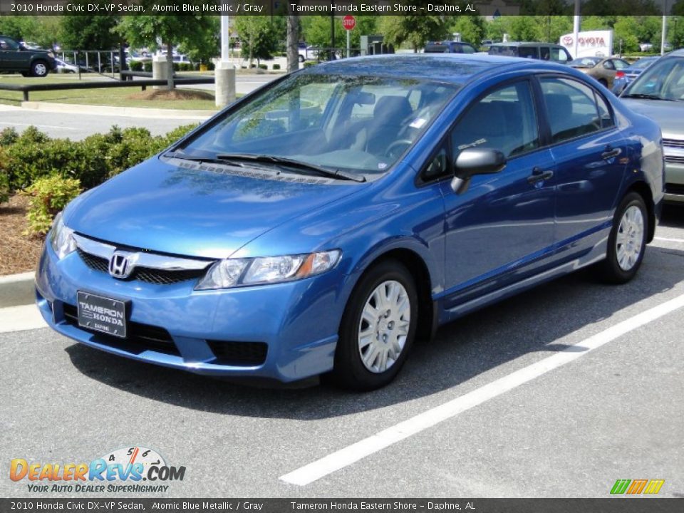 2010 Honda Civic DX-VP Sedan Atomic Blue Metallic / Gray Photo #31