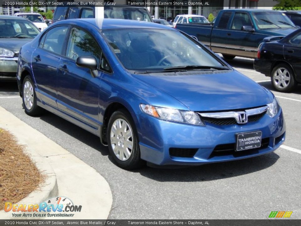 2010 Honda Civic DX-VP Sedan Atomic Blue Metallic / Gray Photo #32