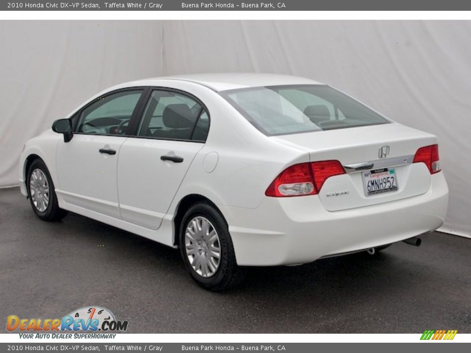 2010 Honda Civic DX-VP Sedan Taffeta White / Gray Photo #2