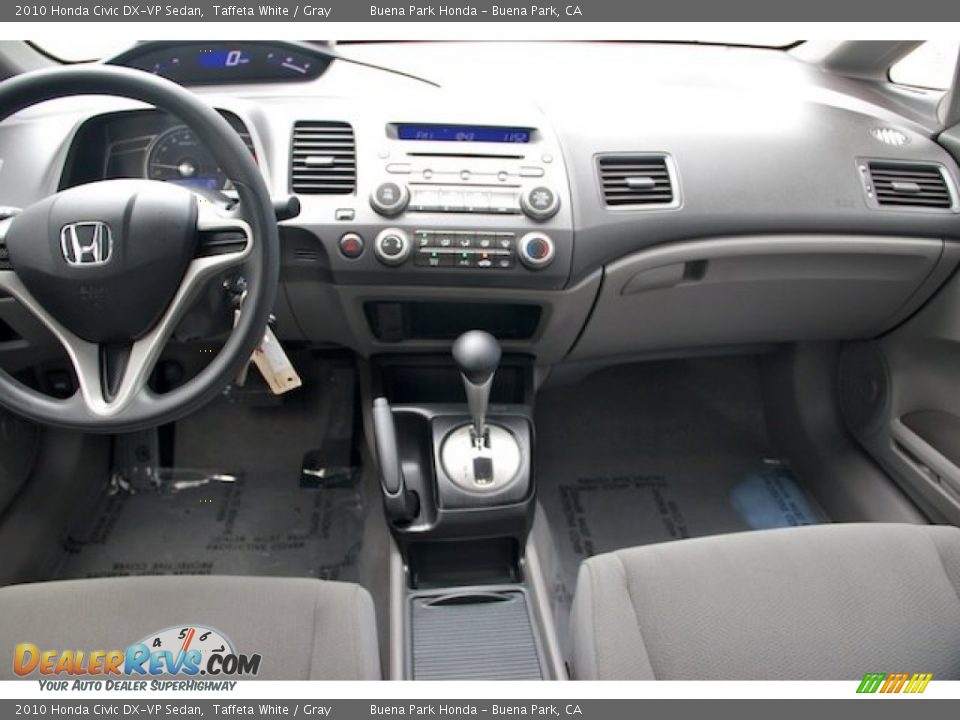 2010 Honda Civic DX-VP Sedan Taffeta White / Gray Photo #5