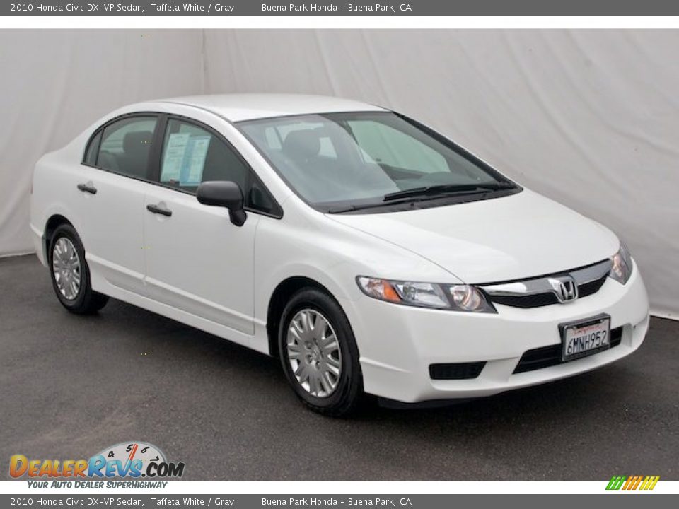2010 Honda Civic DX-VP Sedan Taffeta White / Gray Photo #6