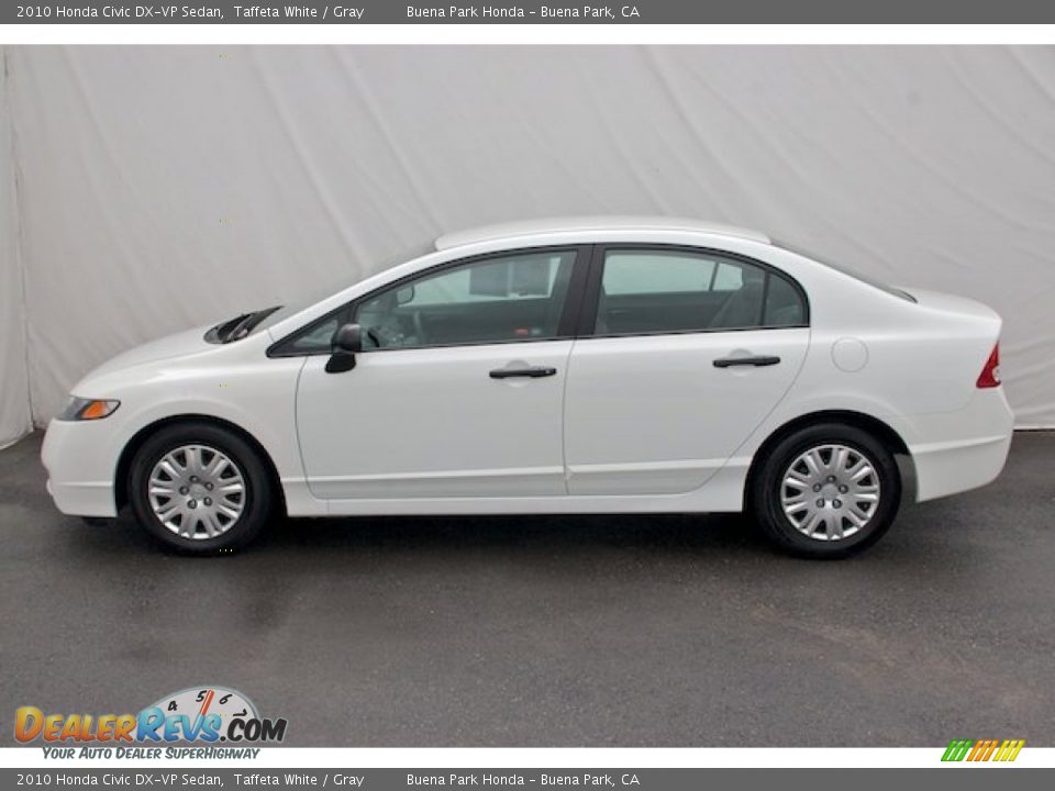 2010 Honda Civic DX-VP Sedan Taffeta White / Gray Photo #8