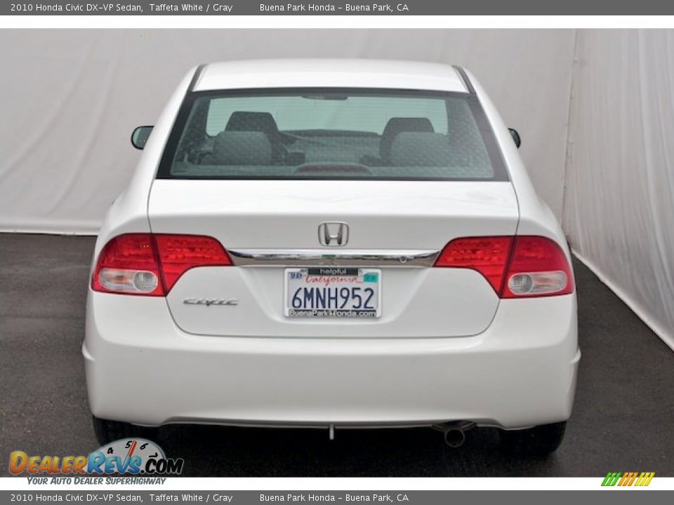 2010 Honda Civic DX-VP Sedan Taffeta White / Gray Photo #9