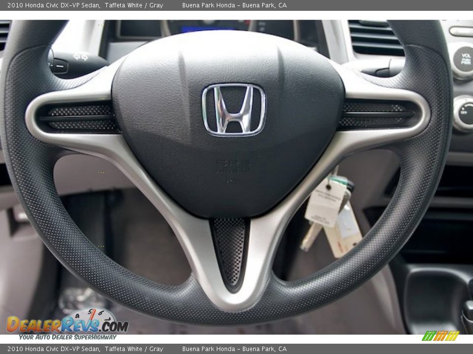 2010 Honda Civic DX-VP Sedan Taffeta White / Gray Photo #11