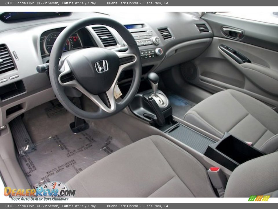 2010 Honda Civic DX-VP Sedan Taffeta White / Gray Photo #13