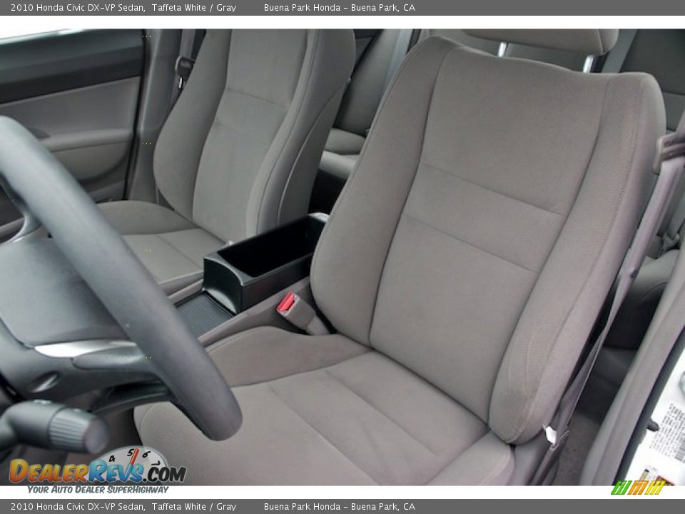 2010 Honda Civic DX-VP Sedan Taffeta White / Gray Photo #14