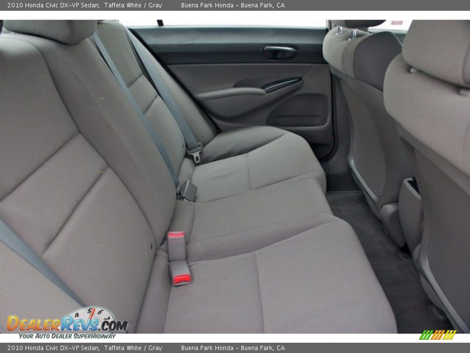 2010 Honda Civic DX-VP Sedan Taffeta White / Gray Photo #17