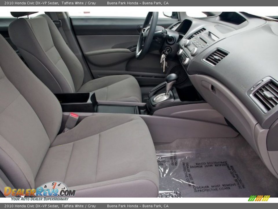 2010 Honda Civic DX-VP Sedan Taffeta White / Gray Photo #20