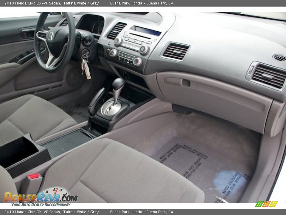 2010 Honda Civic DX-VP Sedan Taffeta White / Gray Photo #21