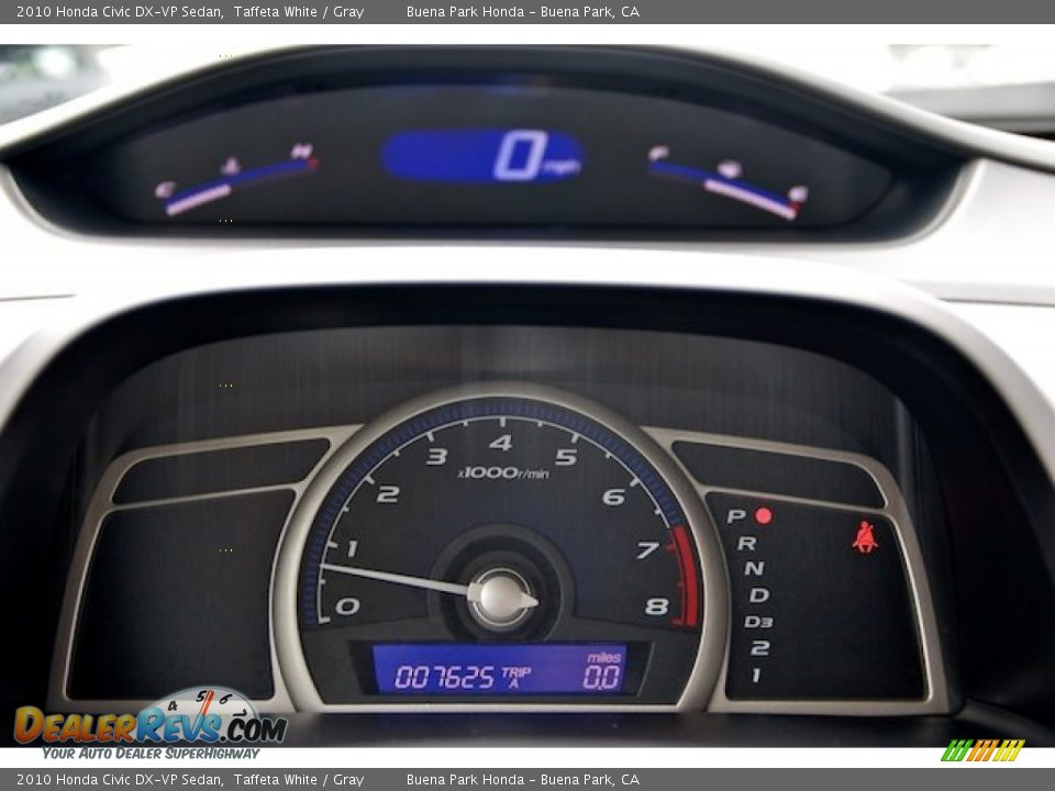 2010 Honda Civic DX-VP Sedan Taffeta White / Gray Photo #23